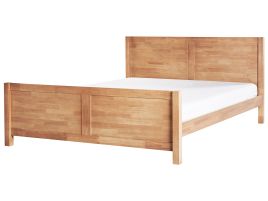 COVEI Bedframe Wood 180 x 200cm EU Super Kingsize Bed Light Wood
