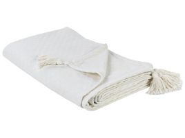 Bedspread LINDULA Cotton 200 x 220 cm Off-White