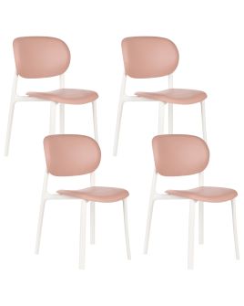 DEWHURSTON Set of 4 Garden Chairs - Pink