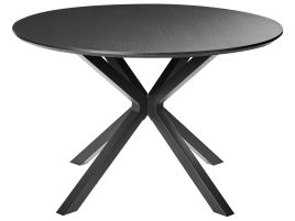 PILCOMBE Round Dining Table - Black