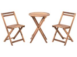 YONDERWELL Garden Bistro Set Folding - Brown