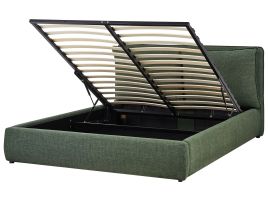 NAJOBNA Ottoman Bed Fabric 160 x 200 cm (EU King Size) Dark Green