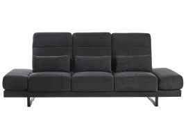 TKASI Fabric 3 Seater Sofa - Black