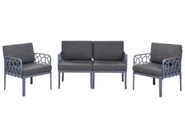 ERHCIE Garden Sofa Set 4 Seater Dark Grey
