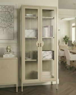 KAGEXI Display Display Cabinet - Light Beige