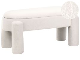 THURNCOMBE Boucle Fabric Storage Bench - Off White