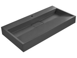 EUQNKO Wall Hung Basin 900 x 460 mm Black