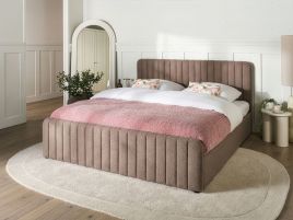 KEWAL Super Kingsize Ottoman Boucle Bedframe - Taupe