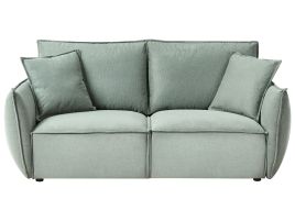 CLIFDEN Fabric 3 Seater Sofa - Light Green