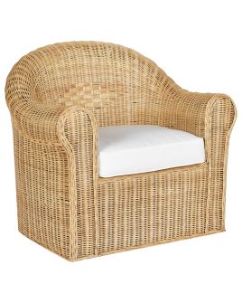 Garden Armchair LIVADEIA Rattan Natural