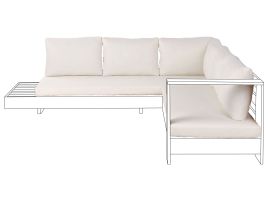 MIRETTAMO Outdoor Cushion Cover Set Off-White