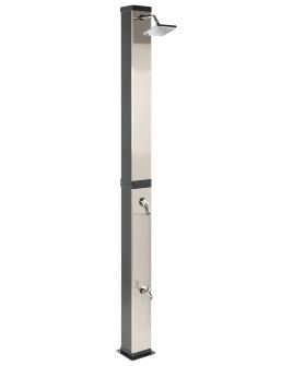 BUSNOE Freestanding Outdoor Solar Shower Black