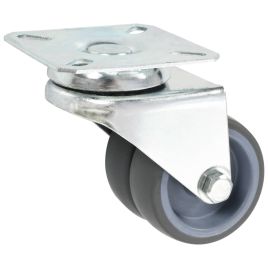 Twin-wheel Swivel Casters 50mm 4 Pcs