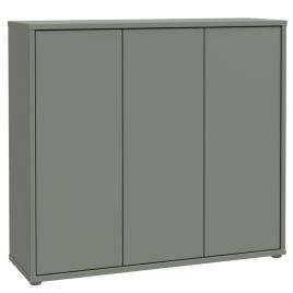 SOLARA Shoe Cabinet with 3 Push to Open Doors - Sage Green