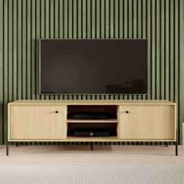 Raven Winx TV Cabinet with 2 Doors - Scandi Oak