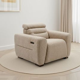 AVERLEIGH Boucle Fabric Armchair - Beige