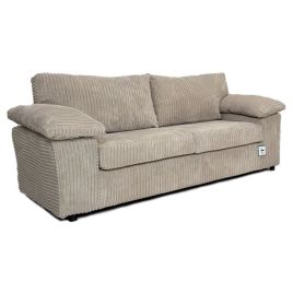 3 Seater Sofa CORDURA Full Back Jumbo Cord Sofa - Mink