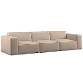 3 Seater Sofa - LUCCA Fabric Beige