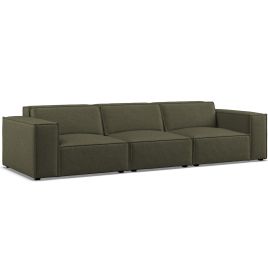 LUCCA Fabric 3 Seater Sofa - Winter Moss