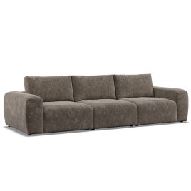 GRAZ Fabric 3 Seater Sofa - Mocca