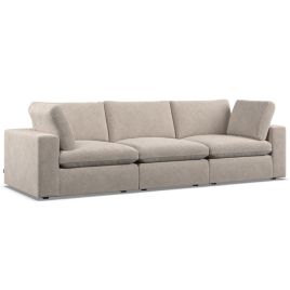 OBLAK Fabric 3 Seater Sofa - Fossil