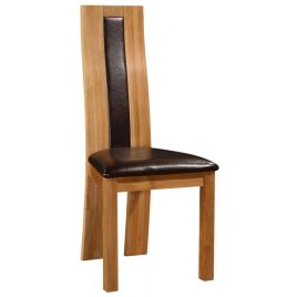 Arcane Solid Dining Chair Set of 2 - Oak Natural