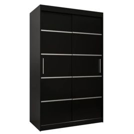 VICENZA 2 Door Sliding Wardrobe Black - 120cm