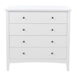 White Chest of Drawers - CASCAIS Medium Chest 4 Drawers