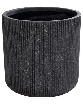 Flower Pot Fibre Clay 37cm Grey