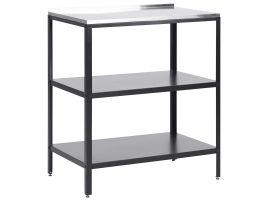 Steel Outdoor Kitchen Island 80x50x92 Black