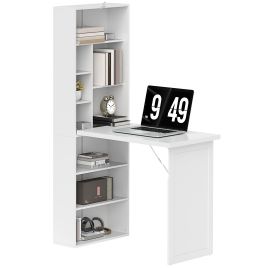 HERON Three-Part Work Desk, with Storage and Writing Board - White