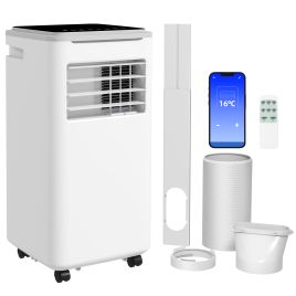 BTU Portable 9,000 Air Conditioner WiFi Compatible, Dehumidifier Cooling Fan with Remote, LED Display
