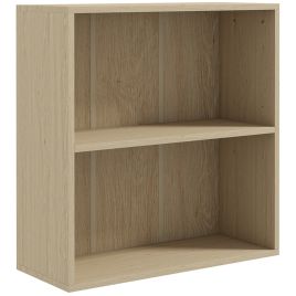 Scott 2 Tier Bookshelf with Adjustable Shelf - Natural