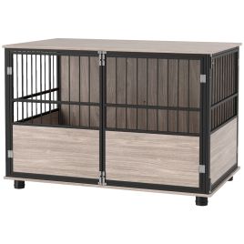 Shelley 100cm Furniture Style Dog Crate with Soft Washable Cushion - Large