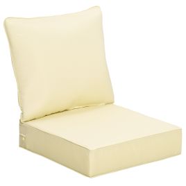 Outdoor Seat and Back Cushion Set Patio Deep Seating Chair Replacement Cushion