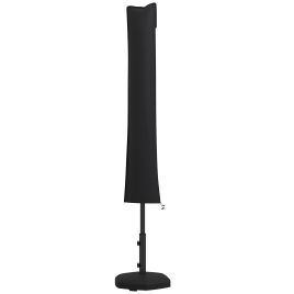 SUNVISTA Parasol Cover, Cantilever Umbrella Cover, Banana Umbrella Cover with Zipper for Outdoor Garden, Patio, Black