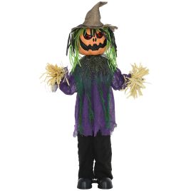 Scott Outdoor 114cm Pumpkin Halloween Decoration with Music - Purple