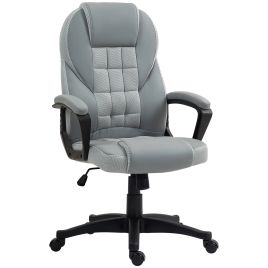 Scott Faux Leather Office Chair - Grey