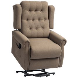 HERON 45deg Lifting Riser and Recliner Armchair  - Dark Brown