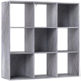 HERON Nine Cube Storage Shelf - Marble Grey