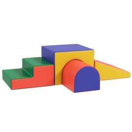 Scott 4 Piece Soft Play Set for Toddlers Aged 1-3 Years - Red