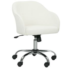 HERON 46-56 cm Velvet Feel Office Chair - Cream