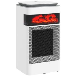 EMLIN Space Heater ABS Ceramic Fan with Timer - White