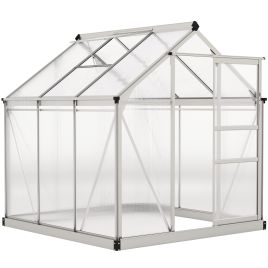 RIVERTON Polycarbonate Greenhouse 6 x 6ft - Clear