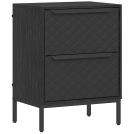 INGHURST Black Fabric Chest of Drawers - Small-sized, 2 Drawers