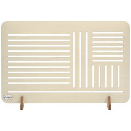 TORLAND Freestanding Pet Gate for Small Dogs - Natural