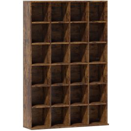 MIRAEN Wooden CD Storage Unit - Brown