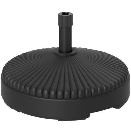 Ashvale Black HDPE Parasol Umbrella Base Holder 28kg Sand Filled - 55cm
