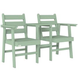 Oakthor Fir Wood Chair with Integrated Table - Green