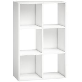 Priheir White Particle Board Bookcase - 60cm